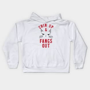 Chin Up Fangs Out Kids Hoodie